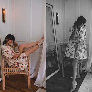 Floral Cream Dress